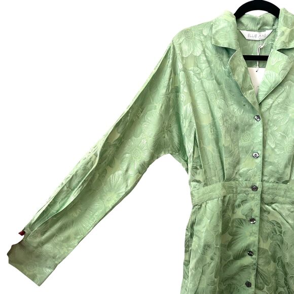 ELLIE MAE Meredith Jacquard Shirt Dress Sweet‎ Pea NWT Sz4 - Picture 6 of 7